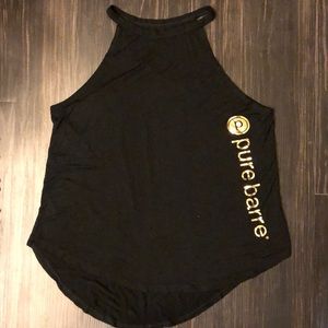 [pure barre] ✨ Black with Gold lettering tank ✨
